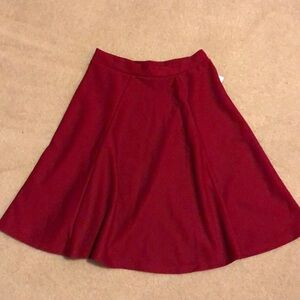 NWT Charlotte Russe Red Skater Skirt Small